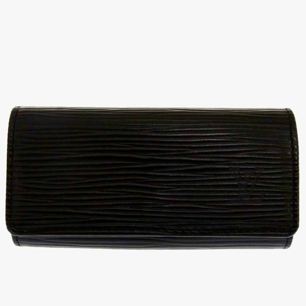 Louis Vuitton Multicle 4 Epi Black 4-ring key case